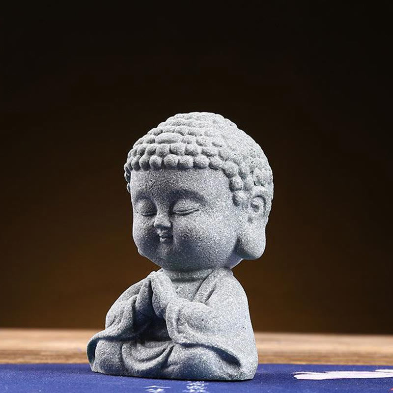 Buddha Stones Meditazione Preghiera del Buddha Compassione Serenità Decorazione della casa - image 2