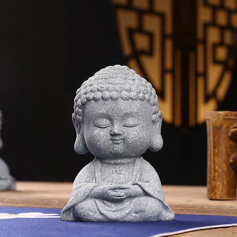Buddha Stones Meditazione Preghiera del Buddha Compassione Serenità Decorazione della casa - image 14