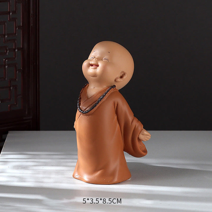 Buddha Stones Piccole Mini Meditazione Monaco Prega Serenità Resina Decorazione per la casa