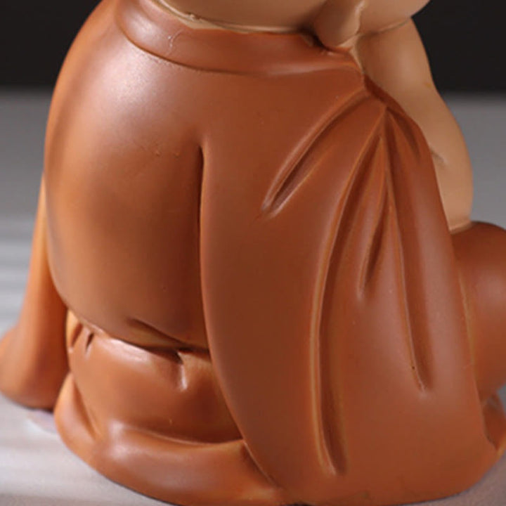 Buddha Stones Piccole Mini Meditazione Monaco Prega Serenità Resina Decorazione per la casa - image 9