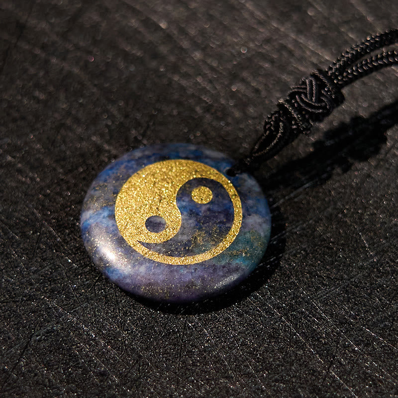 Buddha Stones Vari cristalli Ametista Occhio di tigre Avventurina verde Yin Yang Collana pendente spirituale