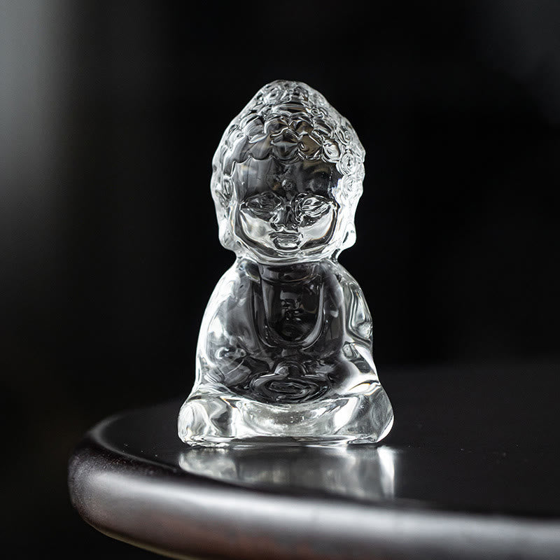 Decorazione da scrivania Buddha Stones Mini Tathagata Buddha Liuli Serenity
