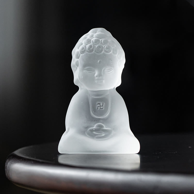 Decorazione da scrivania Buddha Stones Mini Tathagata Buddha Liuli Serenity