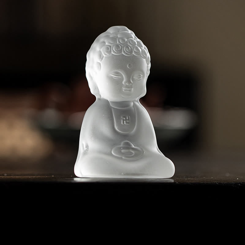Decorazione da scrivania Buddha Stones Mini Tathagata Buddha Liuli Serenity