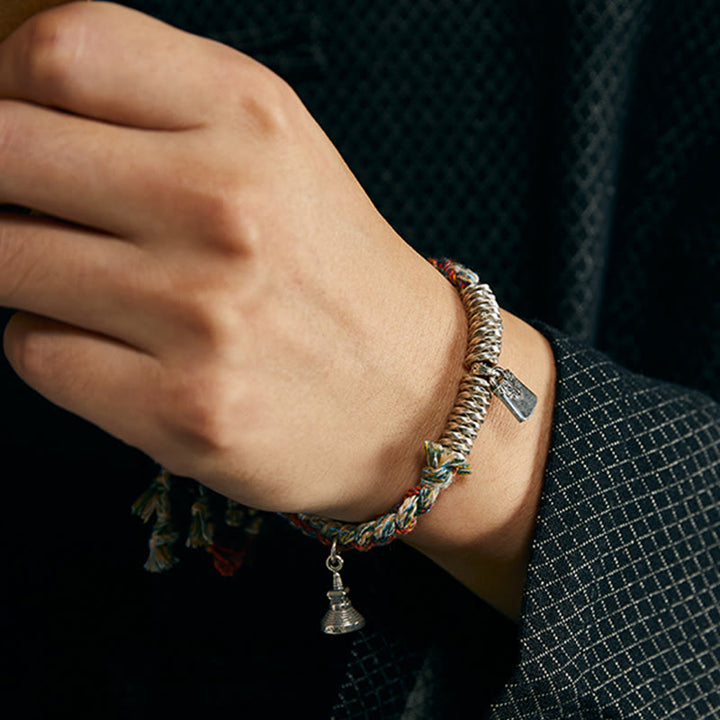 Braccialetto Buddha Stones in argento sterling 925 fatto a mano con protezione a più fili - image 11