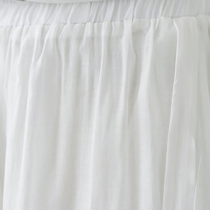 Set di 2 magliette a maniche corte con ricamo floreale Buddha Stones , pantaloni a gamba larga