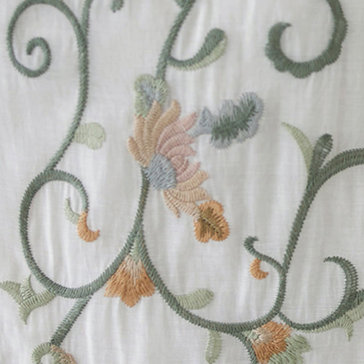 Set di 2 magliette a maniche corte con ricamo floreale Buddha Stones , pantaloni a gamba larga - image 18