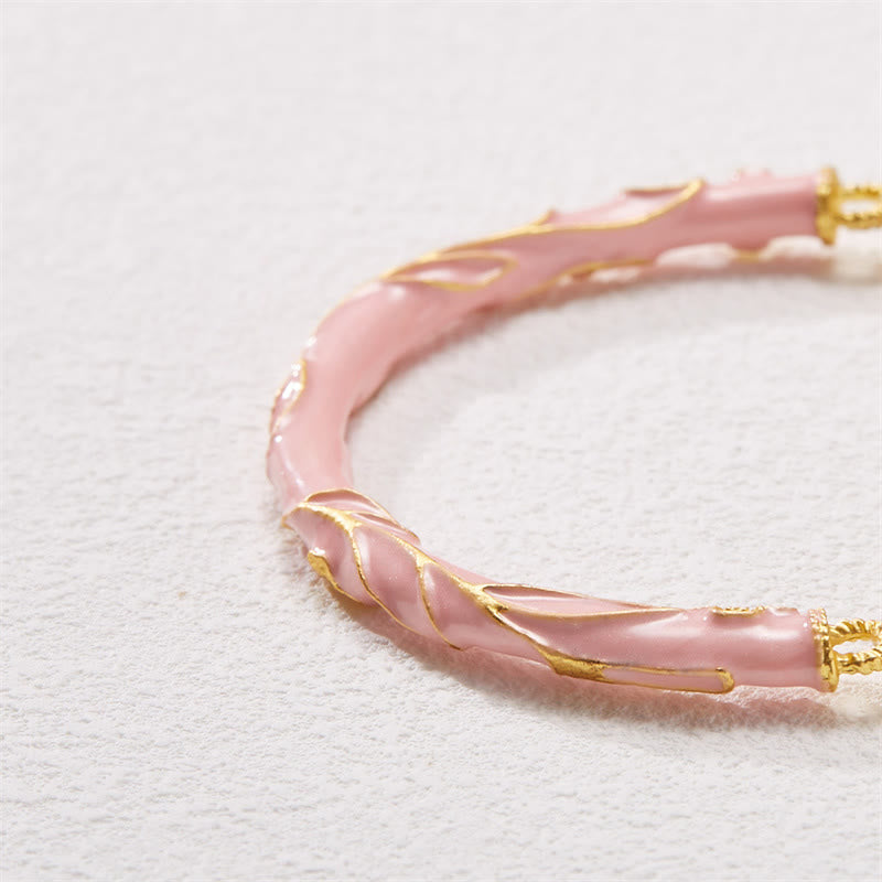 Buddha Stones Pietra del sole Giada di seta dorata Mughetto Ciondolo Braccialetto positivo