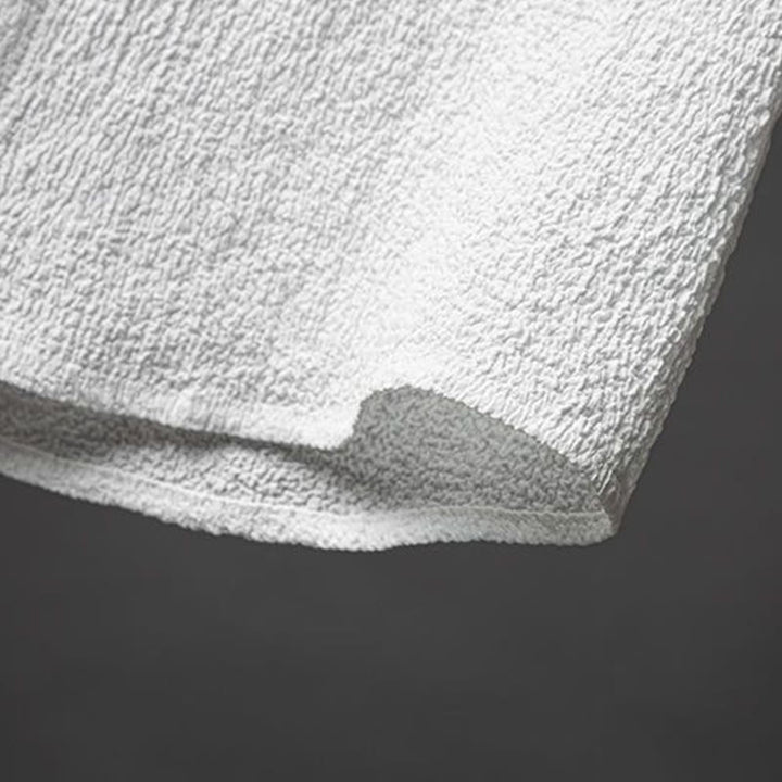 Set da uomo Buddha Stones 2 pezzi tinta unita con bottoni e pantaloni a mezza manica - image 6