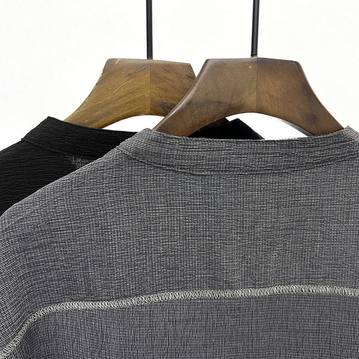Camicia a maniche corte con bottoni Buddha Stones