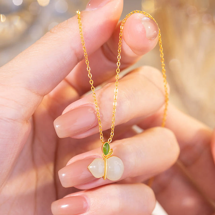 Collana con ciondolo in giada Hetian, Buddha Stones - image 9