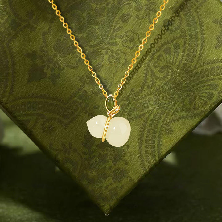 Collana con ciondolo in giada Hetian, Buddha Stones - image 10