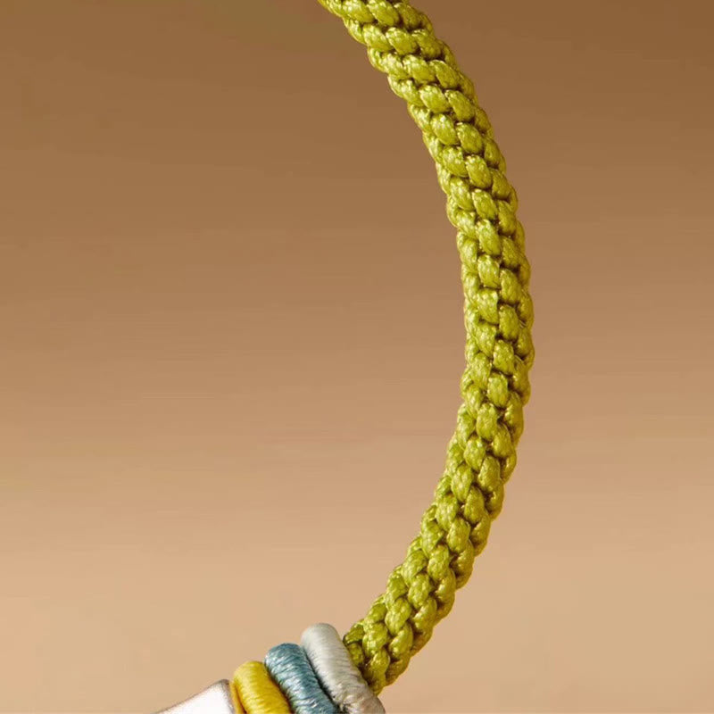 Bracciale Buddha Stones 999 Sterling Silver Red String Bamboo Enlightenment - image 9