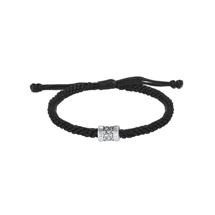 Bracciale Buddha Stones 999 Sterling Silver Red String Lucky Cloud Strength