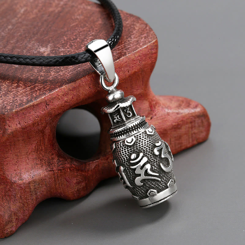 Collana con ciondolo in rame con Buddha Stones Om Mani Padme Hum e creatività - image 2