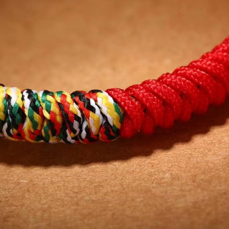 Braccialetto della fede con nodo di King Kong in argento sterling 925 con Buddha Stones Om Mani Padme Hum - image 12