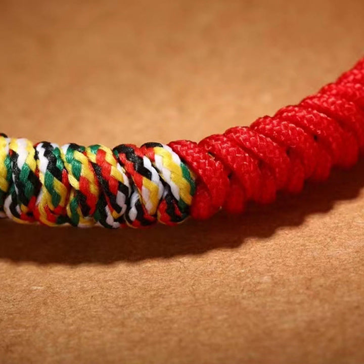 Braccialetto della fede con nodo di King Kong in argento sterling 925 con Buddha Stones Om Mani Padme Hum - image 12