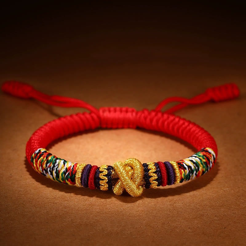 Braccialetto della fede con nodo di King Kong in argento sterling 925 con Buddha Stones Om Mani Padme Hum - image 2