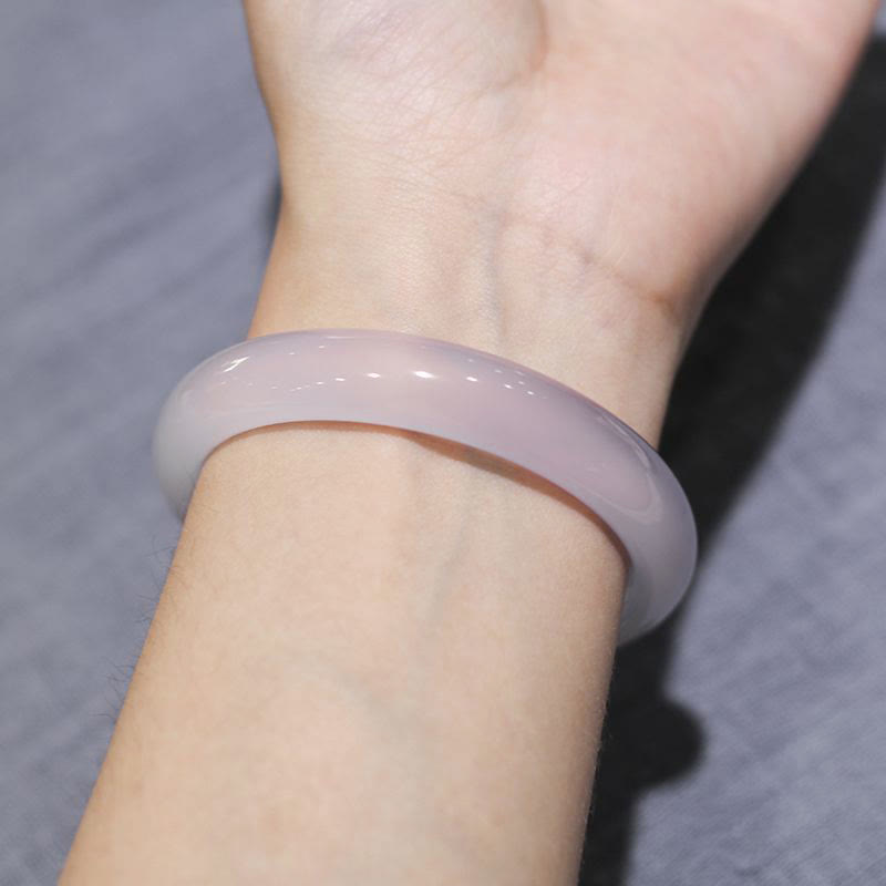 Braccialetto di protezione lenitiva in giada viola naturale Buddha Stones