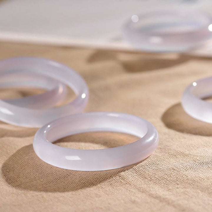 Braccialetto con energia positiva in calcedonio naturale Buddha Stones - image 7