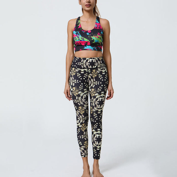 Buddha Stones Fiori Geometrico Mandala Stampa Sport Fitness Yoga Vita Alta Leggings Pantaloni Donna - image 16