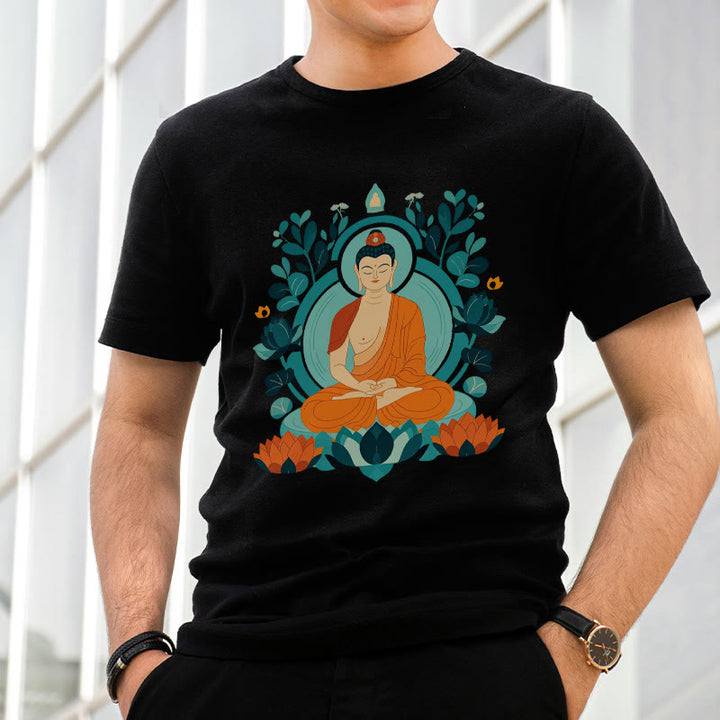 Maglietta Buddha Stones Lotus Buddha Meditazione Tee - image 6