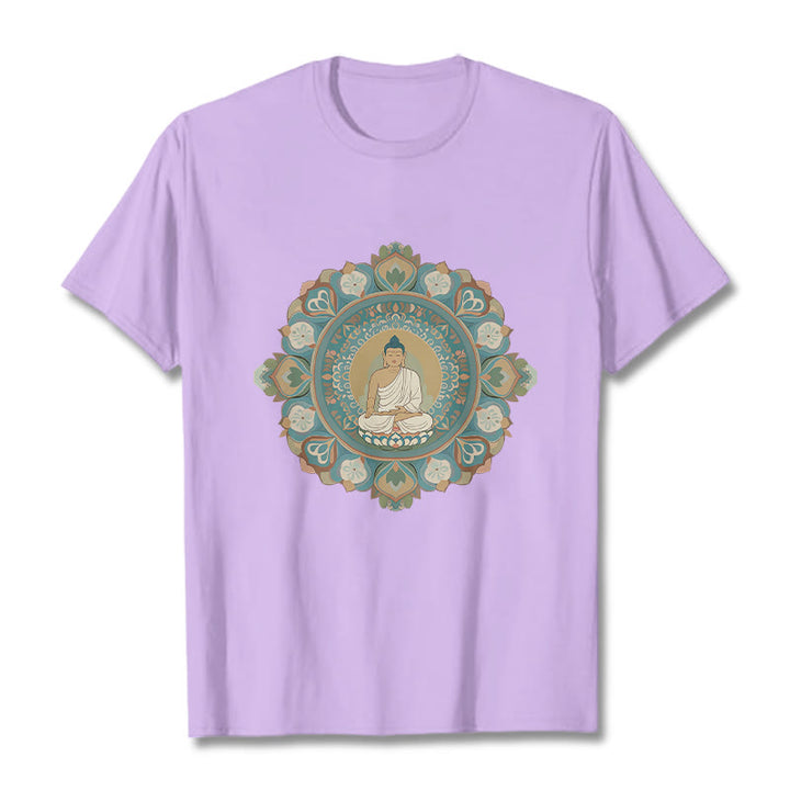 Maglietta Buddha Stones Mandala Flower Buddha Tee - Prugna - 2XL - image 15