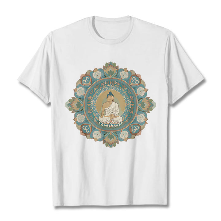 Maglietta Buddha Stones Mandala Flower Buddha Tee - Bianco - 2XL - image 2