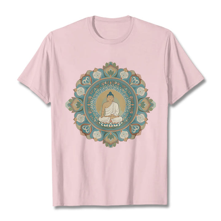Maglietta Buddha Stones Mandala Flower Buddha Tee - Rosa chiaro - 2XL - image 13