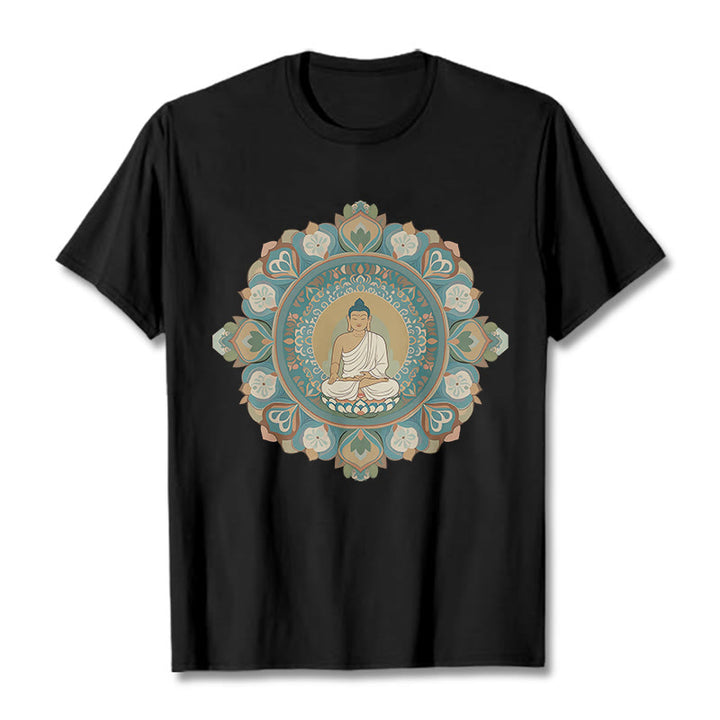 Maglietta Buddha Stones Mandala Flower Buddha Tee - Nero - 2XL - image 5