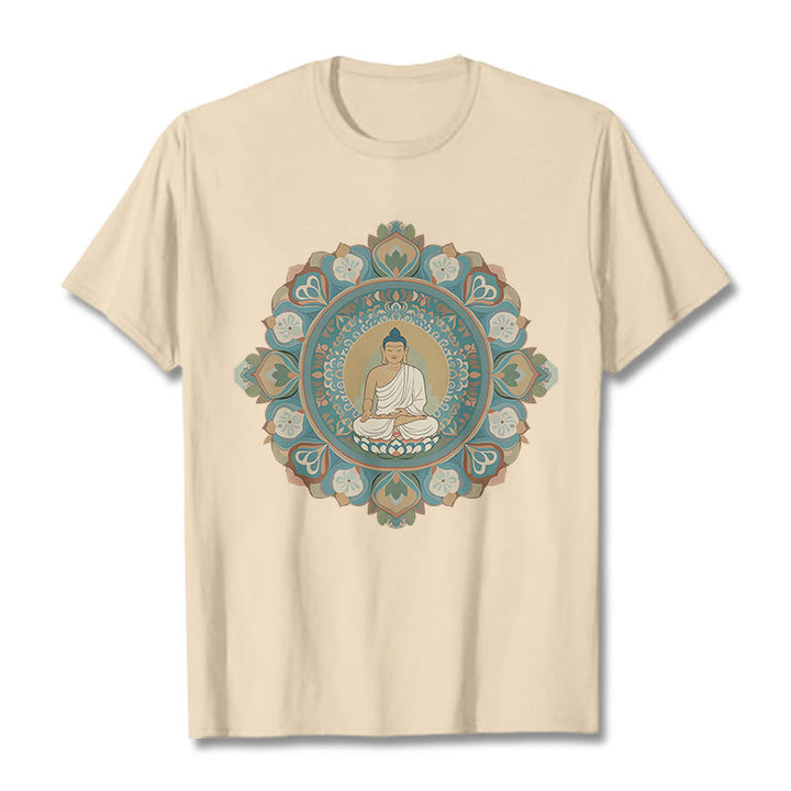 Maglietta Buddha Stones Mandala Flower Buddha Tee - Biscotto - 2XL - image 10