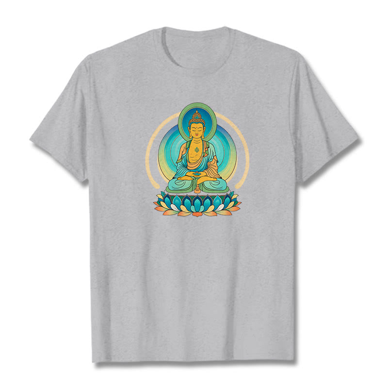 Maglietta Buddha Stones Lotus Buddha Tee - Grigio chiaro - 2XL - image 19