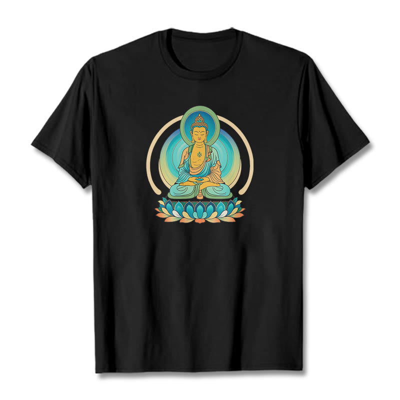 Maglietta Buddha Stones Lotus Buddha Tee - Nero - 2XL - image 6