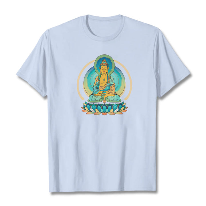 Maglietta Buddha Stones Lotus Buddha Tee - Ciano chiaro - 2XL - image 18