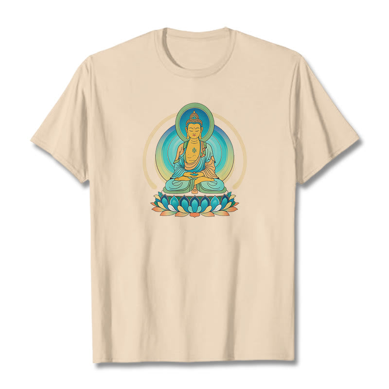 Maglietta Buddha Stones Lotus Buddha Tee - Biscotto - 2XL - image 0