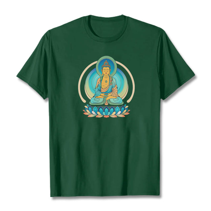 Maglietta Buddha Stones Lotus Buddha Tee - Verde studentesco - 2XL - image 9