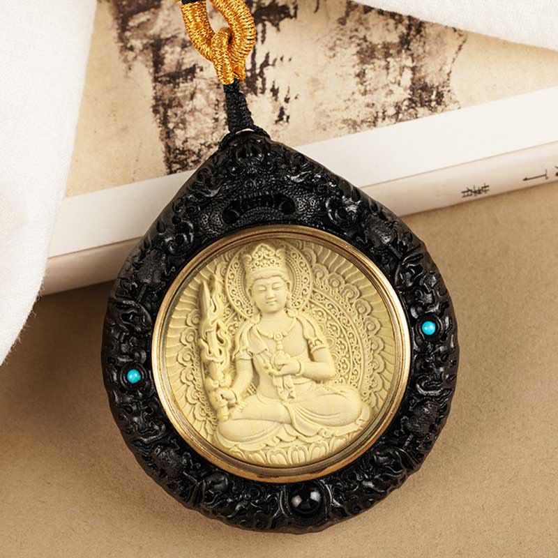 Buddha Stones Zodiaco cinese Buddha natale Piccola foglia Sandalo rosso Ebano Collana pendente Longevità - image 21