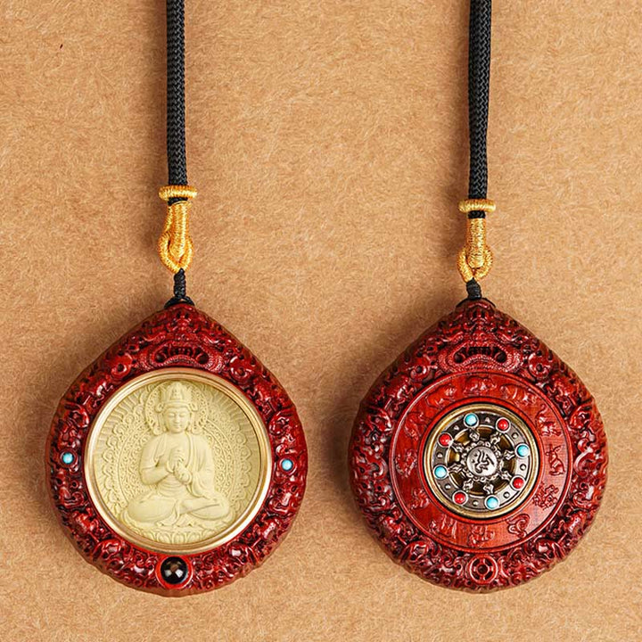 Buddha Stones Zodiaco cinese Buddha natale Piccola foglia Sandalo rosso Ebano Collana pendente Longevità - image 25