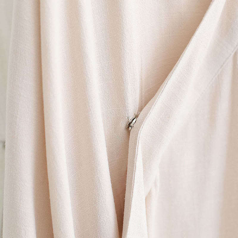 Buddha Stones 2 pezzi scollo a V da uomo manica lunga camicia top pantaloni meditazione zen tai chi cotone lino abbigliamento set - image 17