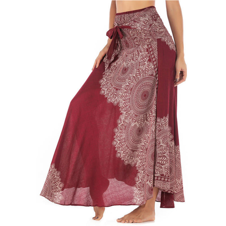 Abito da spiaggia con gonna a fiori e mandala boho in stile Buddha Stones Two - Salmone - US4， UK/AU8，EU36-44 (F) - image 21