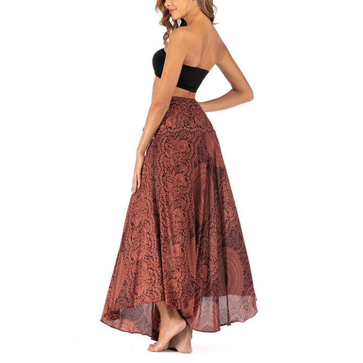 Buddha Stones Due stili indossano Boho Compass Rose Flower Skirt Dress - image 38