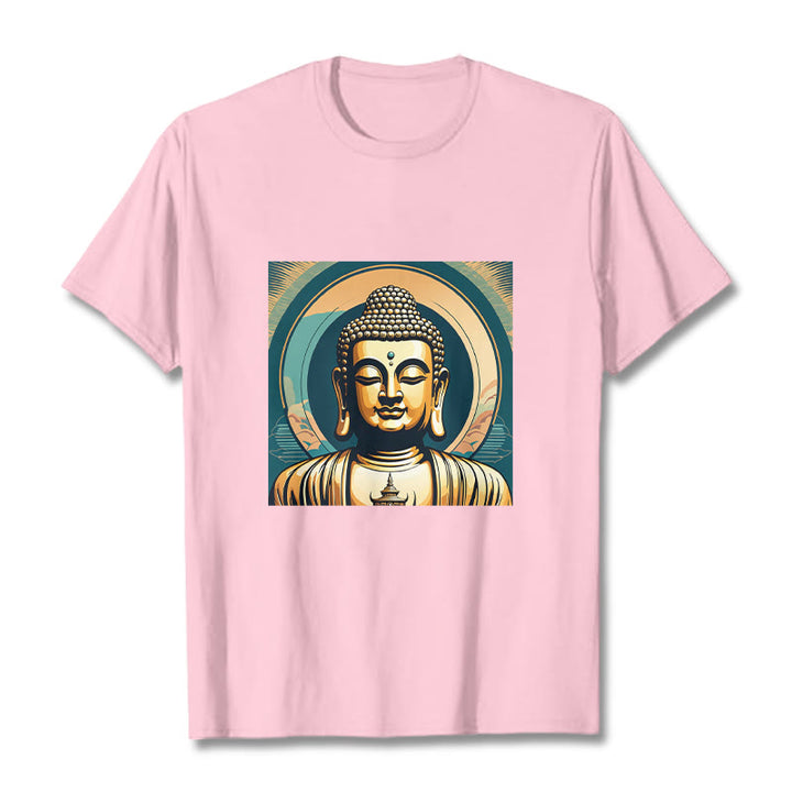 Maglietta Buddha Stones Aura Golden Buddha Tee - Rosa chiaro - 2XL - image 11