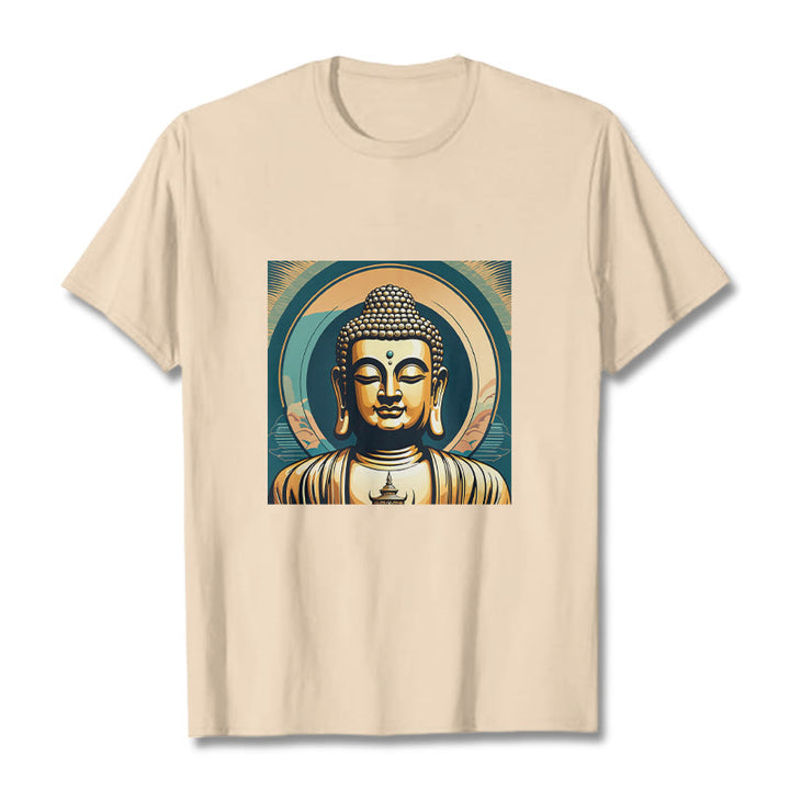 Maglietta Buddha Stones Aura Golden Buddha Tee - Biscotto - 2XL - image 8
