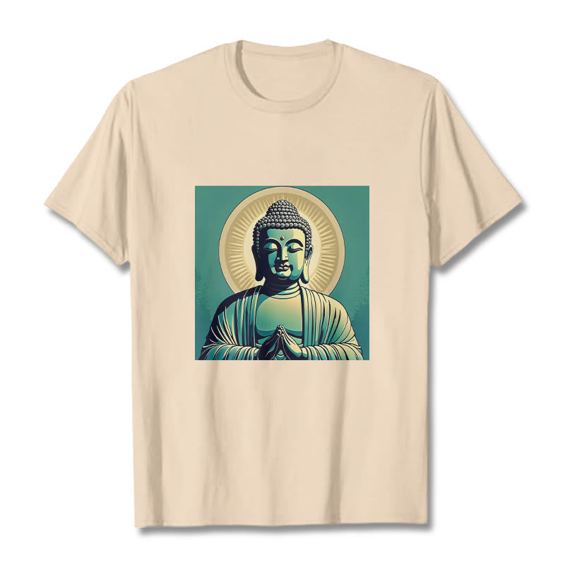 Maglietta Buddha Stones Aura Green Buddha Tee - Biscotto - 2XL - image 10