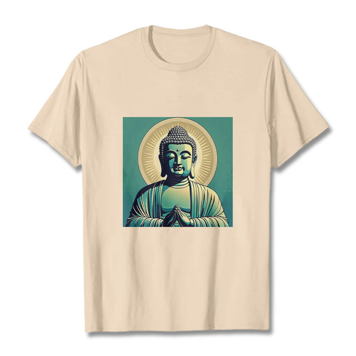 Maglietta Buddha Stones Aura Green Buddha Tee - Biscotto - 2XL - image 10