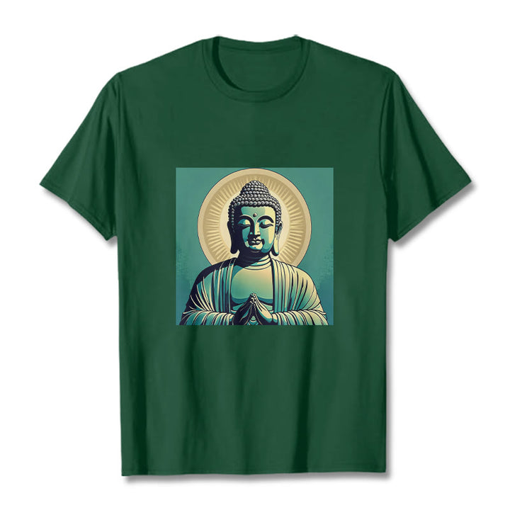 Maglietta Buddha Stones Aura Green Buddha Tee - Verde foresta - 2XL - image 12