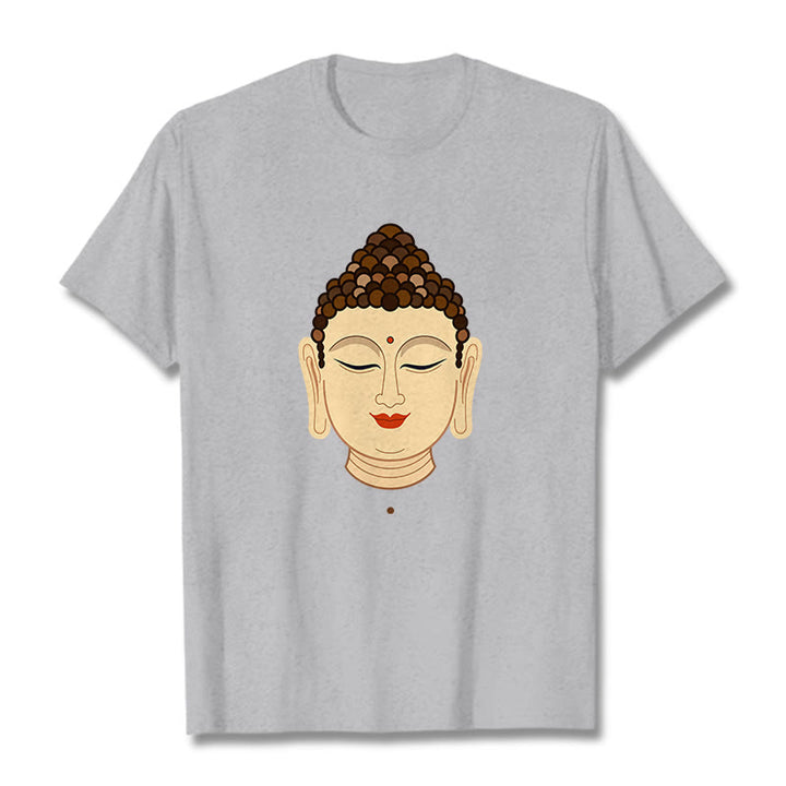 Maglietta Buddha Stones Meditazione Buddha Tee - LightGrey - 2XL - image 19