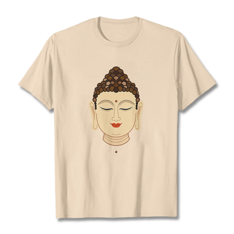 Maglietta Buddha Stones Meditazione Buddha Tee - Biscotto - 2XL - image 0