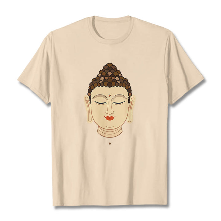 Maglietta Buddha Stones Meditazione Buddha Tee - Biscotto - 2XL - image 0
