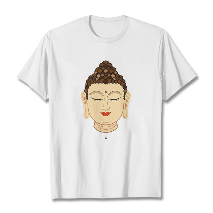 Maglietta Buddha Stones Meditazione Buddha Tee - White - 2XL - image 3